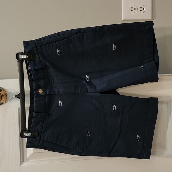 Mens Vineyard Vines Navy Breaker Shorts Size 30 - Picture 1 of 7
